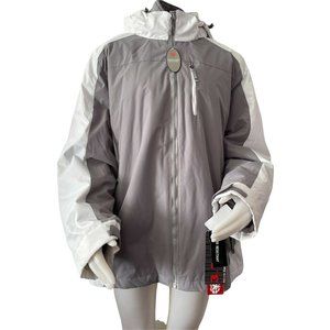 🌹NWT Women’s Jackets Size 1X Below Zero White/ Grey 3 In 1 Water Resistant